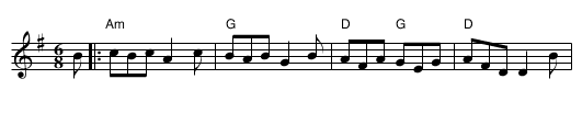Muineira de Polo - staff notation