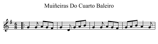 Muiñeiras Do Cuarto Baleiro - staff notation
