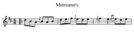 Muireann's - staff notation