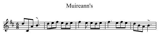 Muireann's - staff notation