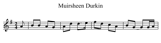 Muirsheen Durkin - staff notation