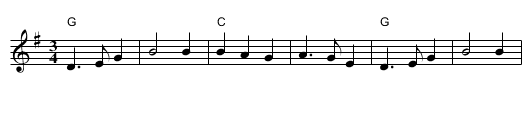 Mull of Kintyre - staff notation