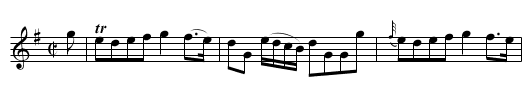 Mullindough or the Black Laddie, JBut.712, The - staff notation