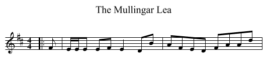 Mullingar Lea, The  - staff notation