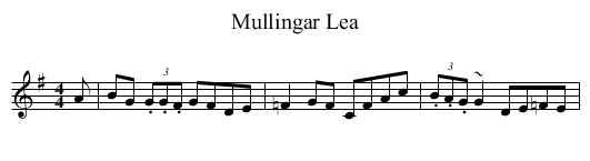 Mullingar Lea - staff notation