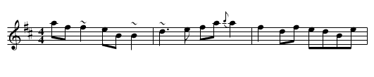 Mullin's Fancy - staff notation