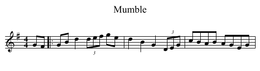 Mumble - staff notation