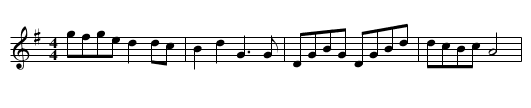 Mummer's Reel - staff notation