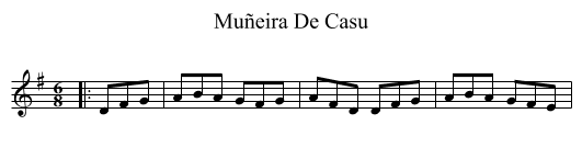 Muñeira De Casu - staff notation