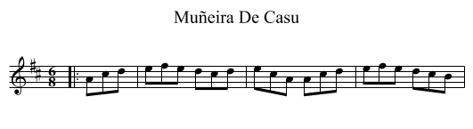 Muñeira De Casu - staff notation