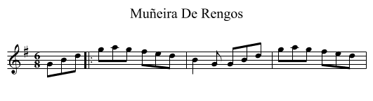 Muñeira De Rengos - staff notation
