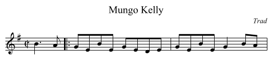 Mungo Kelly - staff notation
