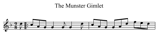 Munster Gimlet, The - staff notation