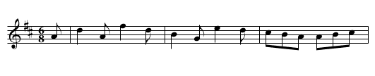 Munster Irish Jig - staff notation