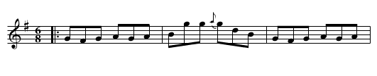 Munster Jig, The  - staff notation