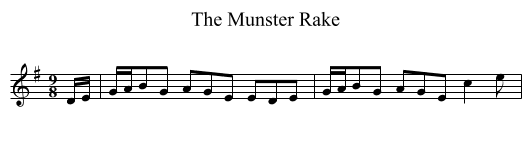 Munster Rake, The  - staff notation