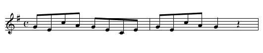 Munster Reel, A - staff notation