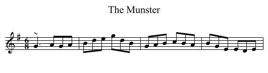 Munster, The  - staff notation