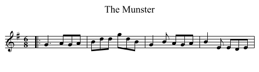 Munster, The  - staff notation