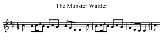 Munster Wattler, The - staff notation