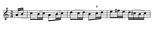 Murar Jans marsch - staff notation