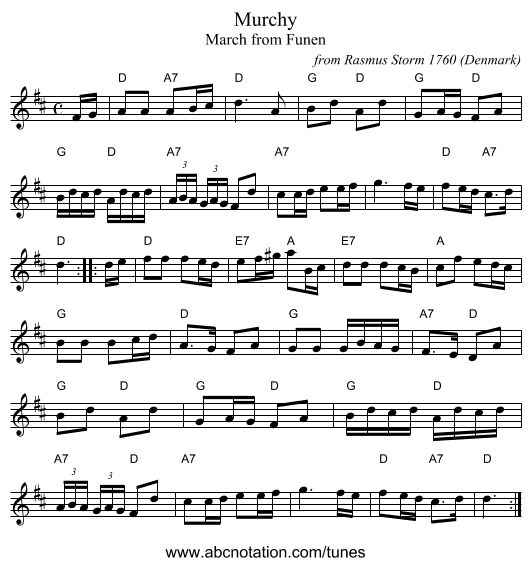 Murchy - staff notation