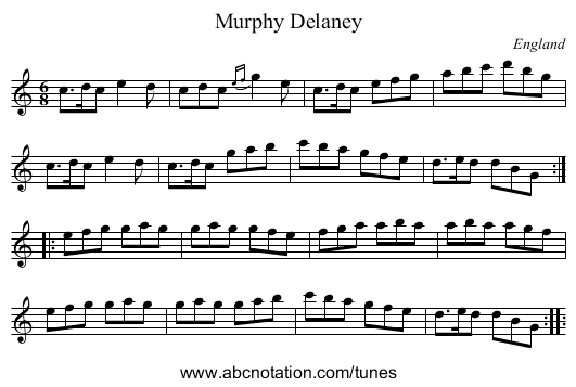 Murphy Delaney - staff notation