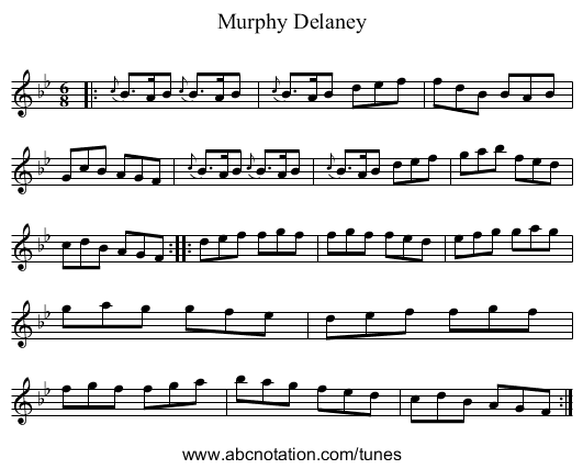 Murphy Delaney - staff notation