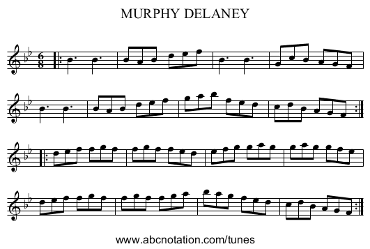 MURPHY DELANEY - staff notation