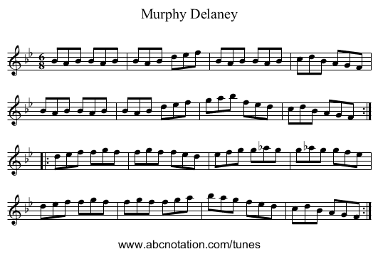 Murphy Delaney - staff notation