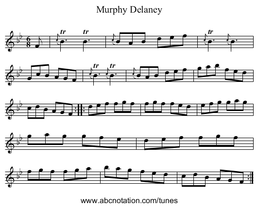 Murphy Delaney - staff notation