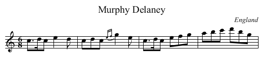 Murphy Delaney - staff notation