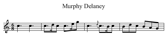 Murphy Delaney - staff notation
