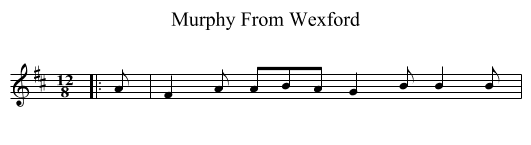 Murphy From Wexford - staff notation