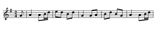 Murphy's Delight - staff notation