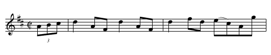 Murphy's Hornpipe [1] - staff notation
