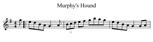 Murphy's Hound - staff notation