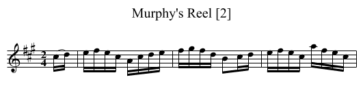 Murphy's Reel [2] - staff notation