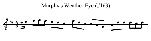 Murphy's Weather Eye (#163) - staff notation