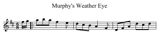 Murphy's Weather Eye - staff notation