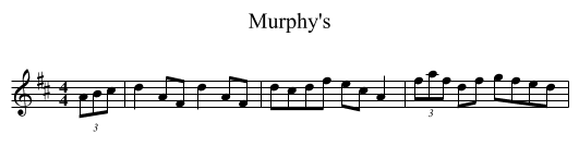 Murphy's - staff notation