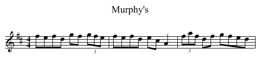 Murphy's - staff notation