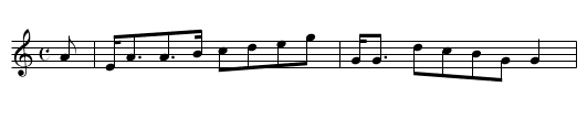 Murray's Fancy - staff notation