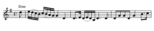 Murray's March - staff notation