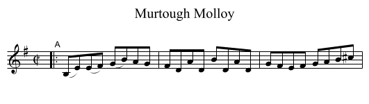 Murtough Molloy - staff notation