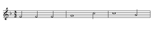 Muscatellerlied - staff notation