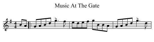Music At The Gate - staff notation