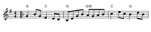 Music in the Glen (G) - staff notation