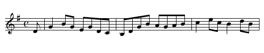 Music in the Glen - staff notation