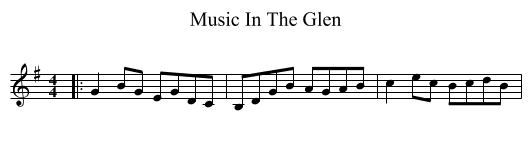 Music In The Glen - staff notation